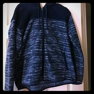 Zipup hooded fleece jacket